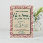 レトロレッドコージービークリスマスホリデー 招待状 (スタンド正面)
