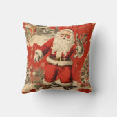 レトロレッドサンタクロース クッション (裏面)