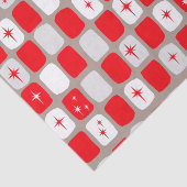 レトロレッドスターバストティッシュペーパー 薄葉紙 (詳細)