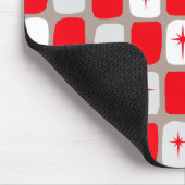 レトロレッドスターバストマウスパッド マウスパッド (コーナー)