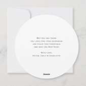 レトロレッドトラックメリークリスマスカード シーズンカード (裏面)