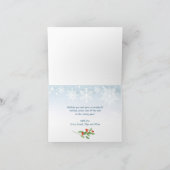 レトロレッドトラック4 PHOTOクリスマスグリーティングフォールディング シーズンカード (内部)