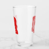 レトロレッドハワイアンガール タンブラーグラス (右)