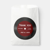 レトロレッドビニール結婚レコード黒 フェイバーバッグ (正面)