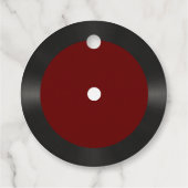 レトロレッドビニール結婚レコード フェイバータグ (裏面)