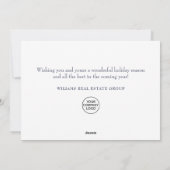 レトロレッドファームトラッククリスマスグリーティ企業のング シーズンカード (裏面)