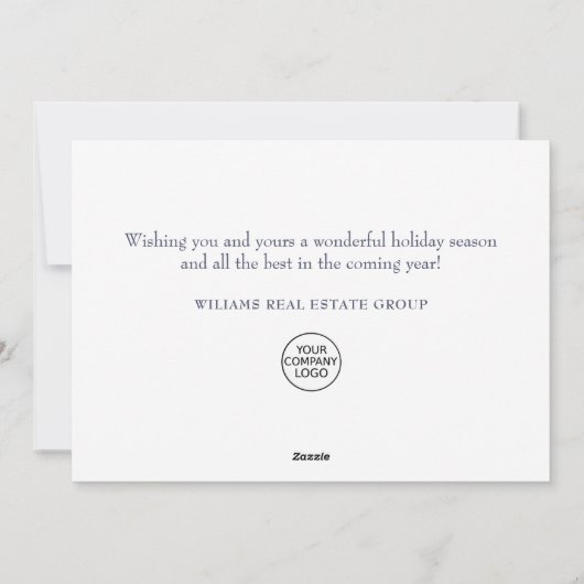 レトロレッドファームトラッククリスマスグリーティ企業のング シーズンカード (裏面)