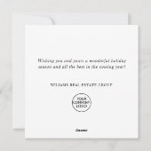 レトロレッドファームトラッククリスマスグリーティ企業のング シーズンカード (裏面)