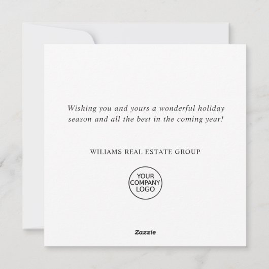 レトロレッドファームトラッククリスマスグリーティ企業のング シーズンカード (裏面)