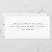 レトロレッドファームトラッククリスマスホリ企業のデイ サンキューカード (裏面)