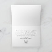 レトロレッドファームトラッククリスマスホリ企業のデイ サンキューカード (内部)