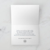 レトロレッドファームトラッククリスマスホリ企業のデイ サンキューカード (内部)