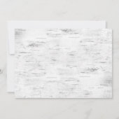 レトロレッドファームトラック樺の木クリスマスホリデーイブ 招待状 (裏面)