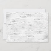 レトロレッドファームトラック樺の木バークホリデーパーティー 招待状 (裏面)