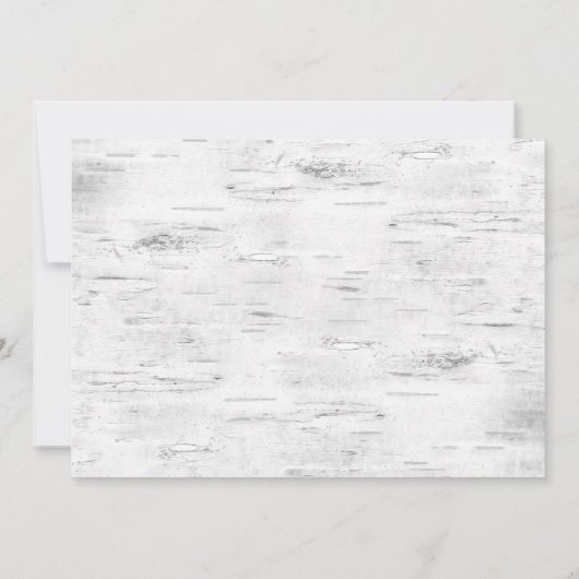 レトロレッドファームトラック樺の木バークホリデーパーティー 招待状 (裏面)