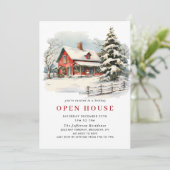レトロレッドファームバーンクリスマスオープンハウス 招待状 (スタンド正面)