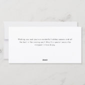 レトロレッドファームバーンクリスマス企業の シーズンカード (裏面)