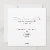 レトロレッドファームバーンクリスマス企業の シーズンカード (裏面)