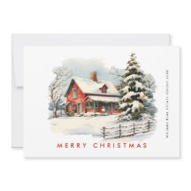 レトロレッドファームバーンクリスマス企業の