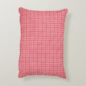 レトロレッドプレイドタータンチェック：シームレスパターン。 アクセントクッション (裏面(縦))
