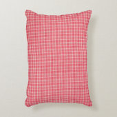 レトロレッドプレイドタータンチェック：シームレスパターン。 アクセントクッション (正面(垂直))