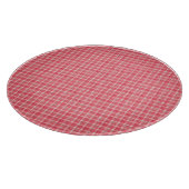 レトロレッドプレイドタータンチェック：シームレスパターン。 カッティングボード (角)