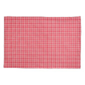 レトロレッドプレイドタータンチェック:シームレスパターン。 枕カバー (裏面)