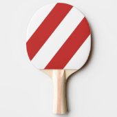 レトロレッド3はっきりしたストライプ個 卓球ラケット (裏面)