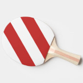 レトロレッド3はっきりしたストライプ個 卓球ラケット (横)