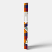 レトロレッド・ブルー・プレイド・スナップショット・フォト・コラージュ Case-Mate iPhoneケース (裏面 / 右)