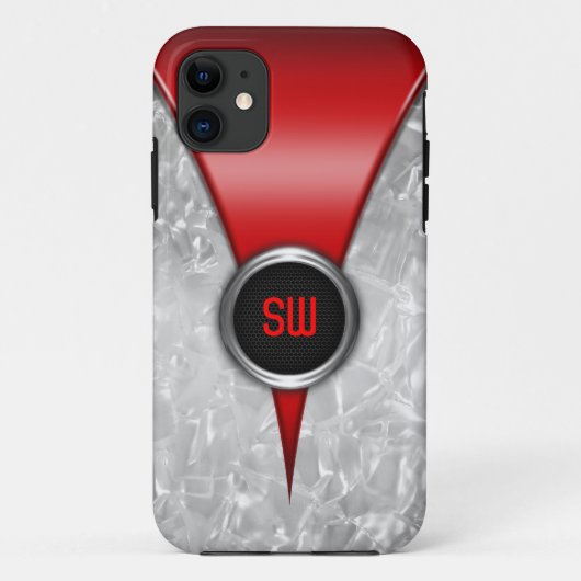 レトロレッドiPhone 5ケース Case-Mate iPhoneケース (裏面)