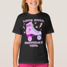 レトロレッ転がトローラスケートで滑るネオンピンク