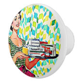 レトロレディのキッチンヴィンテージ セラミックノブ (右)