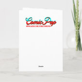 レトロレディーアットビーチデイドレミング誕生日 カード (裏面)