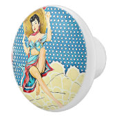 レトロレディーインサンハットヴィンテージ セラミックノブ (右)