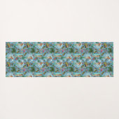 レトロレディーサーファー模様 ヨガマット (裏面(横))