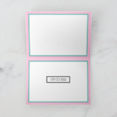 レトロレディートーストとワインハッピーバースデーユーモア カード (内部)