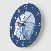 レトロレディー ラージ壁時計 (傾斜)