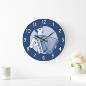 レトロレディー ラージ壁時計 (ホーム)