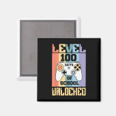 レトロレベル100日の学校のロック解除ゲーマーボーイズ マグネット (正面/裏面)