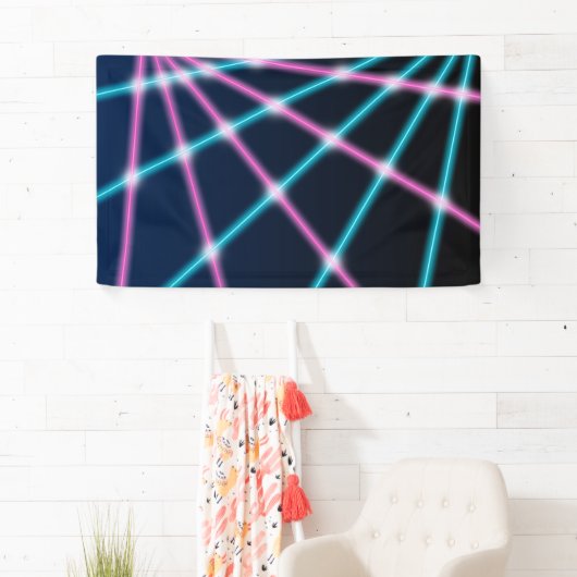 レトロレーザーの写真の学校のポートレートの背景幕80s 90s 横断幕 (インサイチュ)