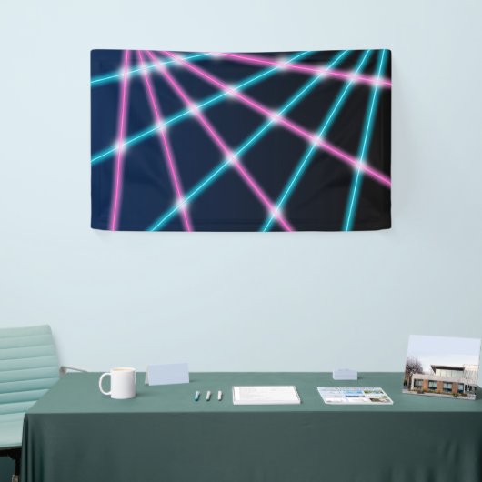 レトロレーザーの写真の学校のポートレートの背景幕80s 90s 横断幕 (トレードショー)