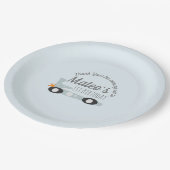 レトロレーシングカーズムーンスターズファースト誕生日     ペーパープレート (アングル)