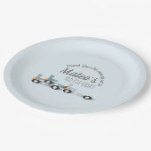 レトロレーシングカーズムーンスターズ第3誕生日     ペーパープレート (アングル)