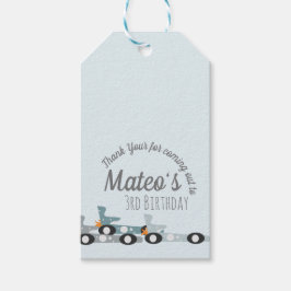 レトロレーシングカームーンスターズ第3誕生日 ギフトタグ