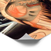 レトロレーシングピンアップ ポスター (角)