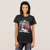 レトロレーシングピンアップ Tシャツ (正面フル)