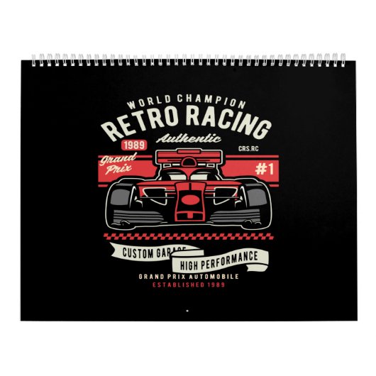 レトロレースの世界チャンピオン カレンダー (カバー)