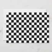 レトロレースカーツーファストテーマ誕生日 招待状 (裏面)