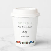 レトロレースカーテーマ誕生日 紙コップ (正面)